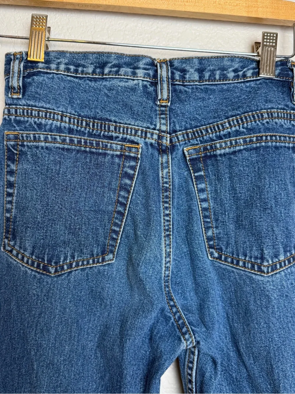 90s Gap Girl Patched Embroidered Jeans Size 16 Vintage Y2K